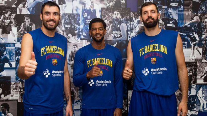 Los capitanes del Barça de basket Los capitanes del Barça de basket