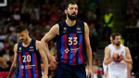 Nikola Mirotic, resignado tras el partido de semifinales de la Final Four de la Euroliga entre Barça Basket y Real Madrid