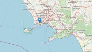 La zona afectada por el terremoto en Nápoles