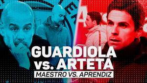 Guardiola VS. Arteta, el maestro se enfrenta al aprendiz