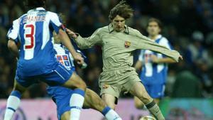 Así fue el debut de Messi con el primer equipo del Barça: en un amistoso contra el Porto