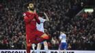 Salah celebra un gol frente al Manchester United | EFE