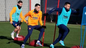 Segunda sesión de entrenamiento del Barça de la semana