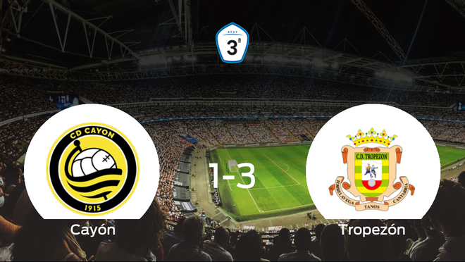El Tropezón se queda con los tres puntos después de vencer 1-3 al Cayón El Tropezón se queda con los tres puntos después de vencer 1-3 al Cayón