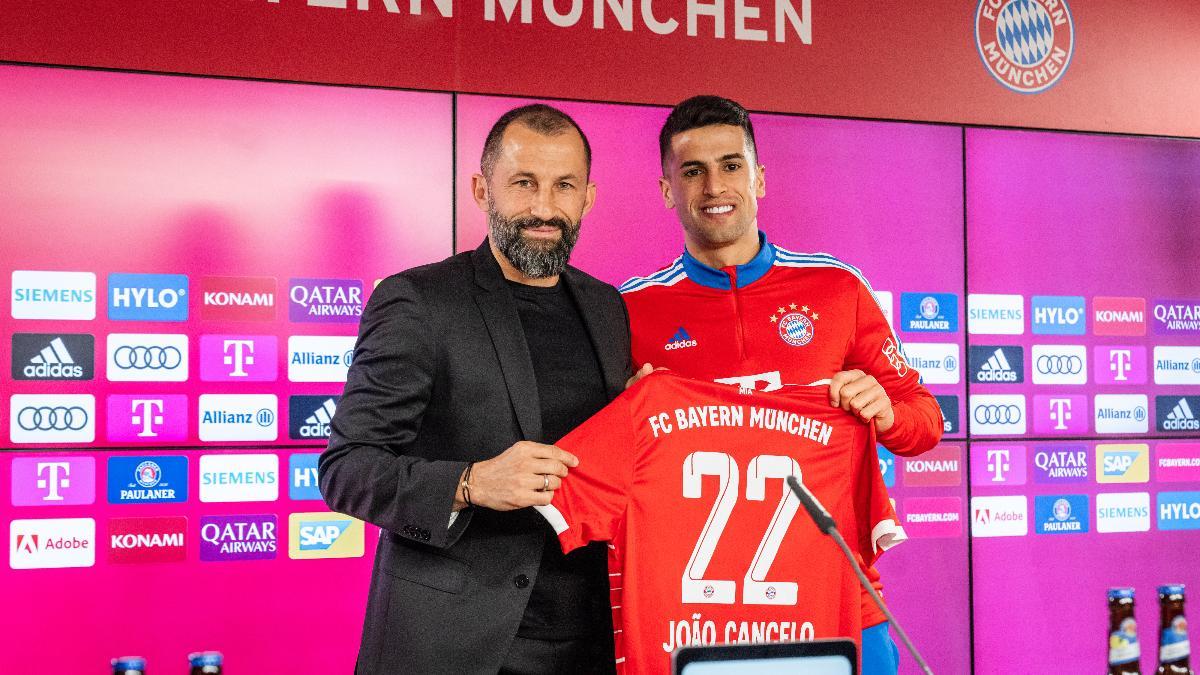 Joao Cancelo, en su presentación como jugador del Bayern Joao Cancelo, en su presentación como jugador del Bayern