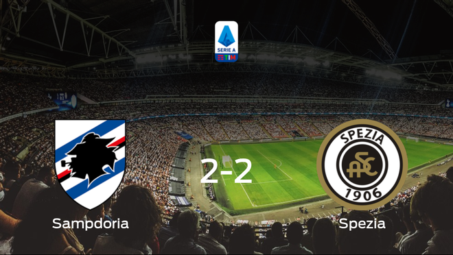 La Sampdoria y el Spezia Calcio se reparten los puntos tras su empate a dos La Sampdoria y el Spezia Calcio se reparten los puntos tras su empate a dos
