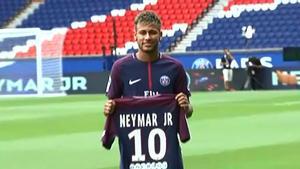 Así fue la presentación de Neymar con el PSG