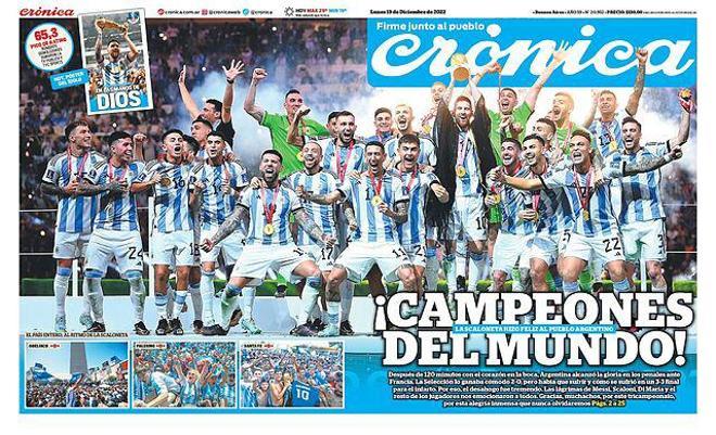 Para enmarcar: las portadas de todo el mundo se rinden a Messi