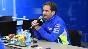 Davide Brivio durante una rueda de prensa Davide Brivio durante una rueda de prensa