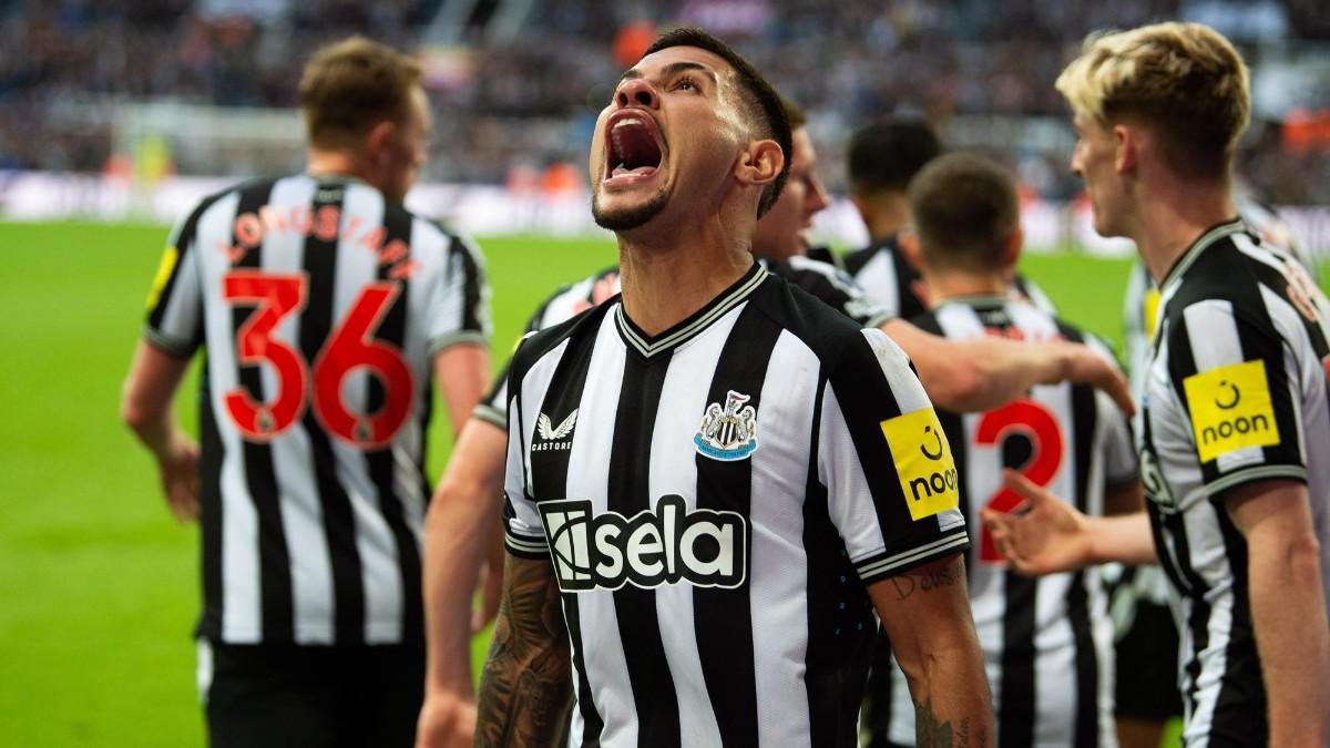 Bruno Guimaraes, celebrando un gol del Newcastle Bruno Guimaraes, celebrando un gol del Newcastle