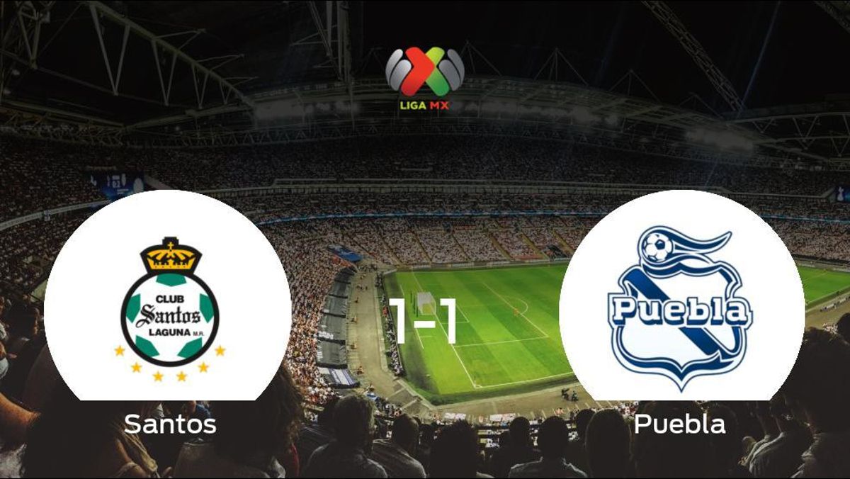 El Santos Laguna y el Puebla se reparten los puntos y empatan 1-1 El Santos Laguna y el Puebla se reparten los puntos y empatan 1-1