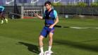 Sergi Roberto, en el entrenamiento del Barça