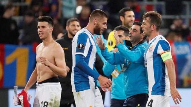 El vestuario blanquiazul, contagiado de alegría El vestuario blanquiazul, contagiado de alegría