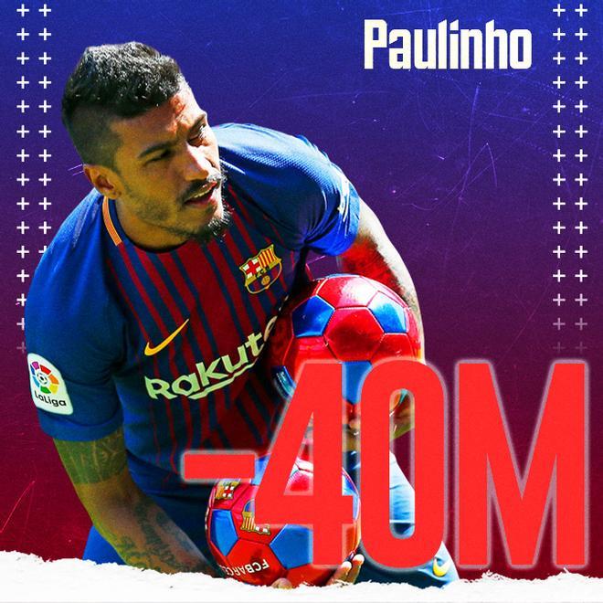 Paulinho le costó al Barça 40 millones de euros