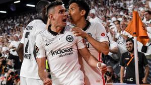 Eintracht - Rangers | Santos Borré marcó el penalti decisivo de la final de la Europa League