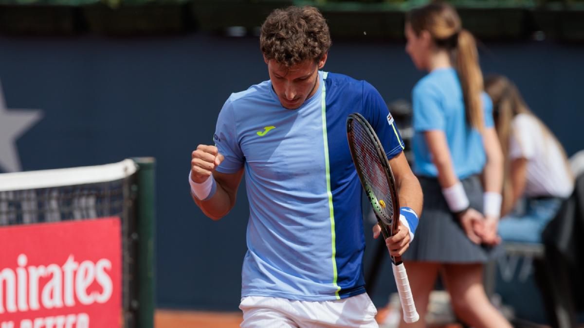 Carreño, durante su partido ante el noruego Casper Ruud Carreño, durante su partido ante el noruego Casper Ruud