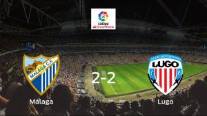 El Málaga y el Lugo reparten los puntos tras empatar a dos El Málaga y el Lugo reparten los puntos tras empatar a dos