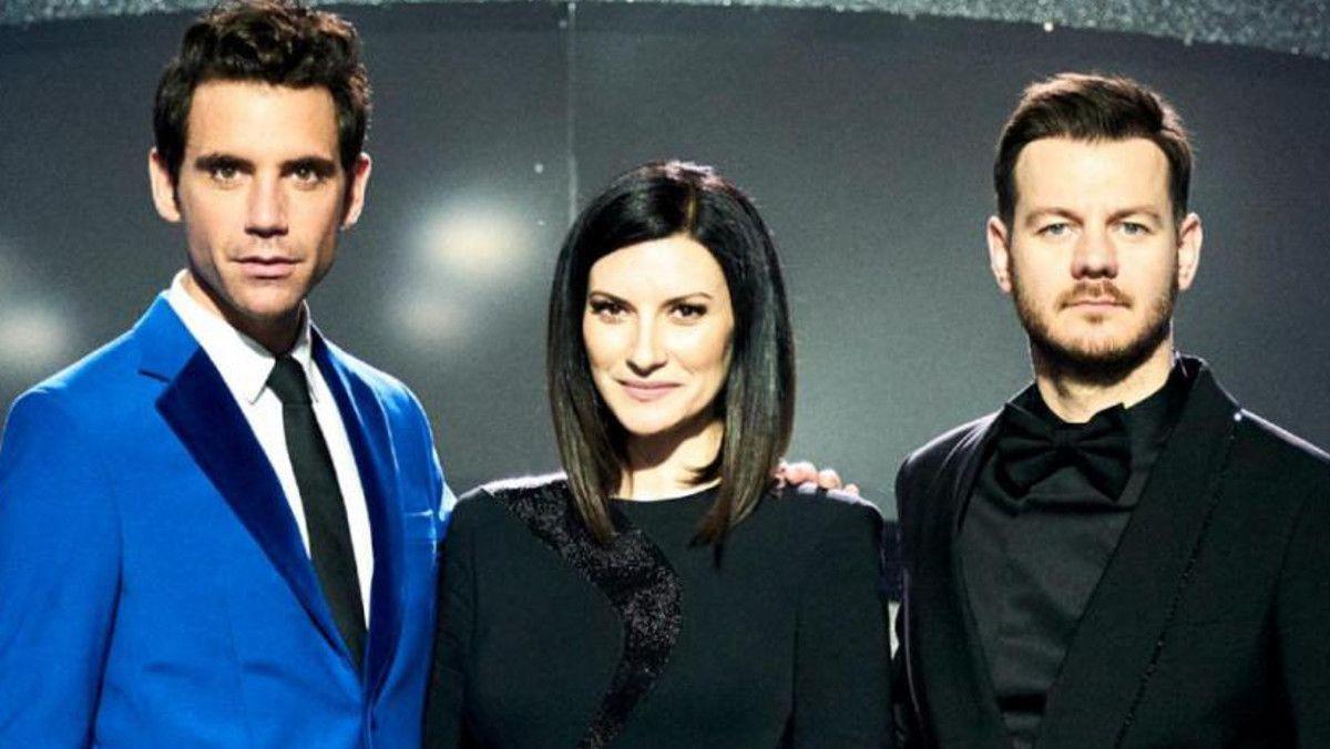 Mika, Laura Pausini y Alessandro Cattelan, presentadores de Eurovisión.