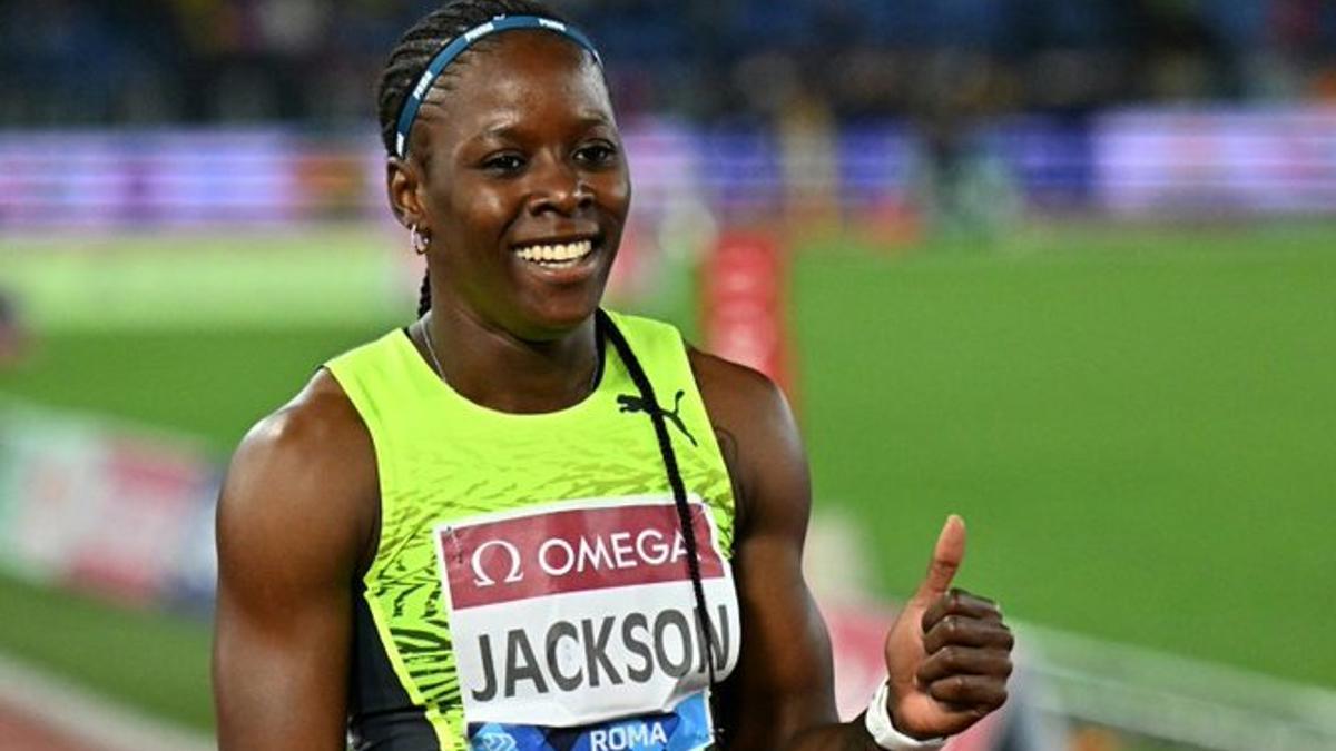 La atleta jamaicana Shericka Jackson