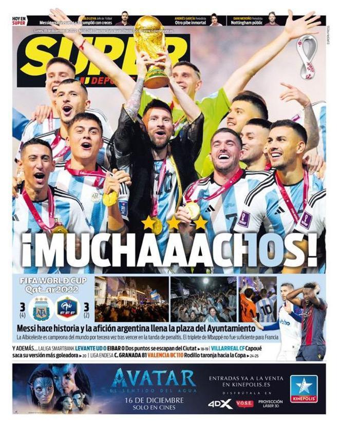 Para enmarcar: las portadas de todo el mundo se rinden a Messi