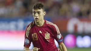 Munir en el partido de la selección ante Macedonia Munir en el partido de la selección ante Macedonia