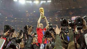 Iniesta fue el gran protagonista del Mundial que conquistó España en Sudafrica Iniesta fue el gran protagonista del Mundial que conquistó España en Sudafrica