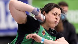 Belén Toimil, durante los Campeonatos de España Belén Toimil, durante los Campeonatos de España