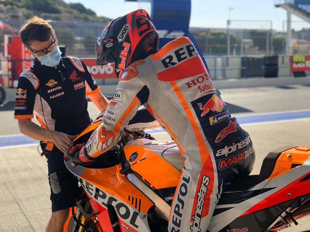 Márquez vuelve a la pista en Jerez Márquez vuelve a la pista en Jerez