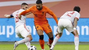 Depay, en el amistoso ante España Depay, en el amistoso ante España