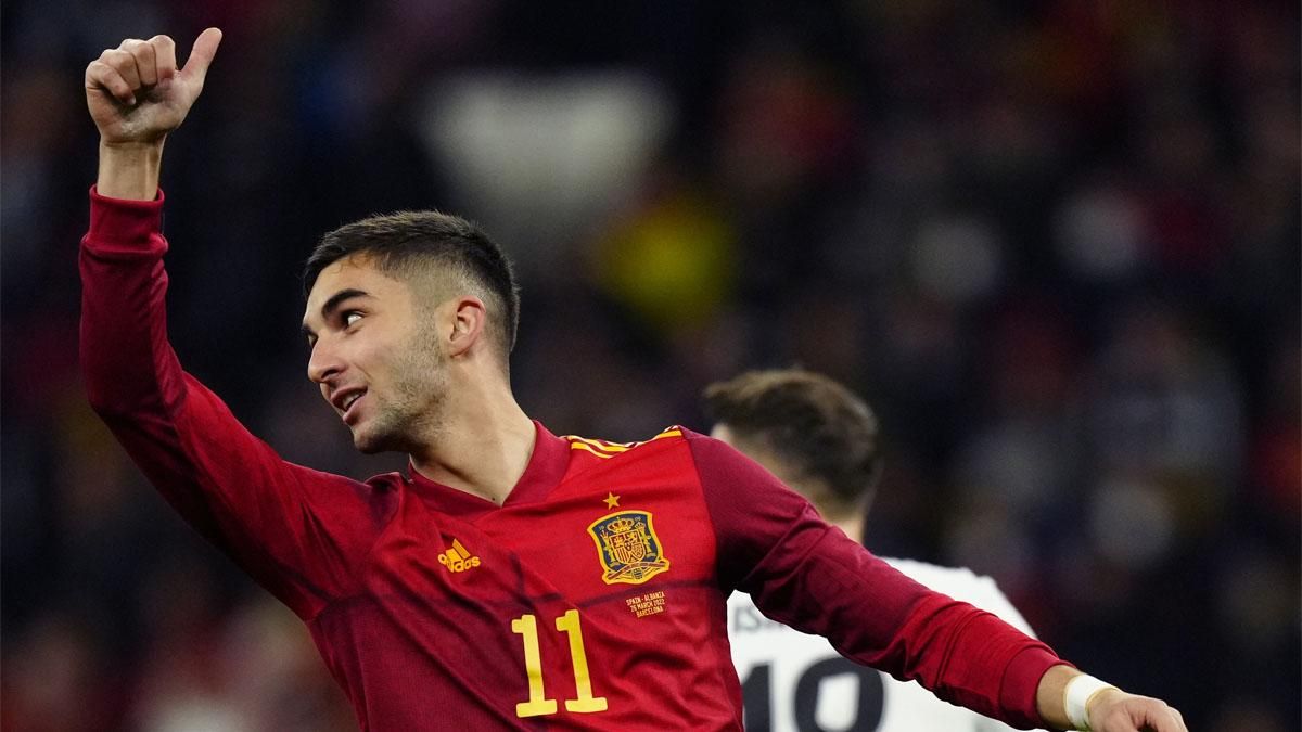 Ferran Torres marcó el primer gol de España ante Albania Ferran Torres marcó el primer gol de España ante Albania