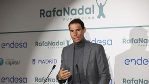 Rafael Nadal asiste a la inauguración del Centro Fundación Rafa Nadal de Madrid