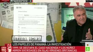 La Sexta mostró los documentos que supuestamente implican a los Núñez