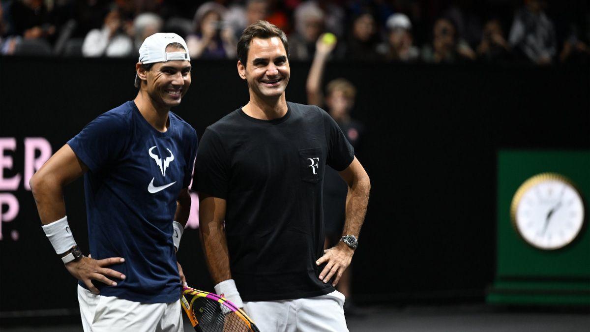 Federer y Nadal, juntos en el campo por una última ocasión aunque esta vez como dupla
