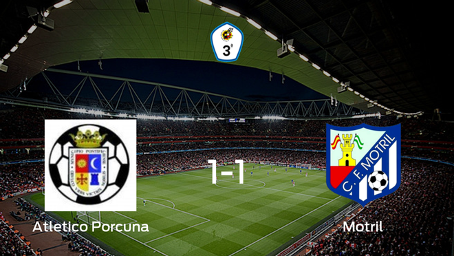 El Atletico Porcuna y el Motril empatan 1-1 y se reparten los puntos El Atletico Porcuna y el Motril empatan 1-1 y se reparten los puntos
