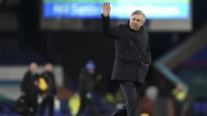 Ancelotti durante un partido Ancelotti durante un partido