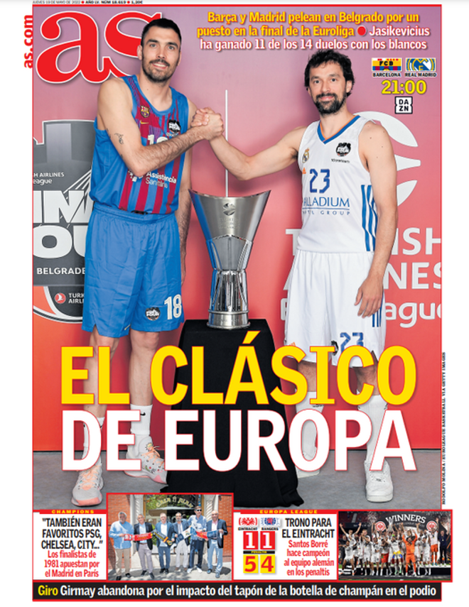 Estas son las portadas de la prensa deportiva de hoy