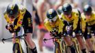 Jumbo Visma, el más rápido en la crono inaugural de la Vuelta