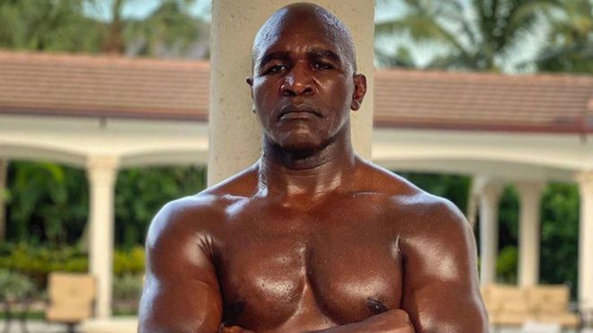 Evander Holyfield, a sus 58, en una imagen difundida en sus redes Evander Holyfield, a sus 58, en una imagen difundida en sus redes