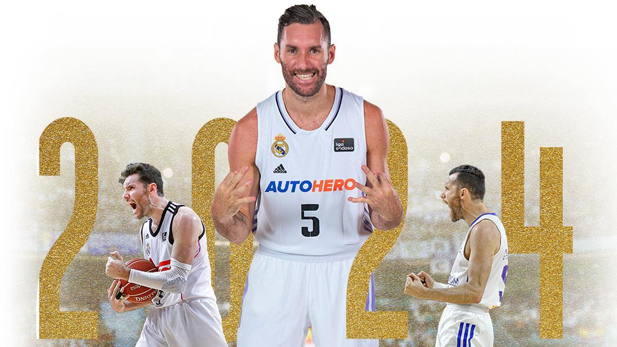 Rudy Fernández renueva una temporada con el Real Madrid