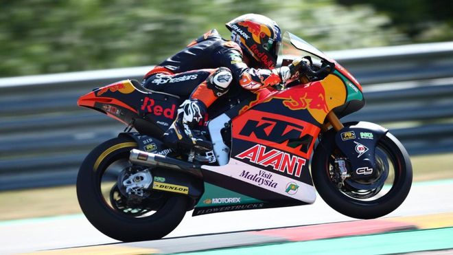Raúl Fernández, durante el fin de semana en Sachsenring Raúl Fernández, durante el fin de semana en Sachsenring
