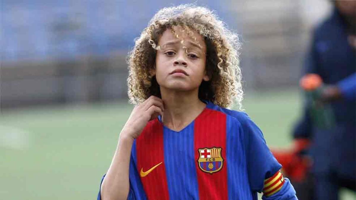 Xavi Simons, jugador del infantil del FC Barcelona