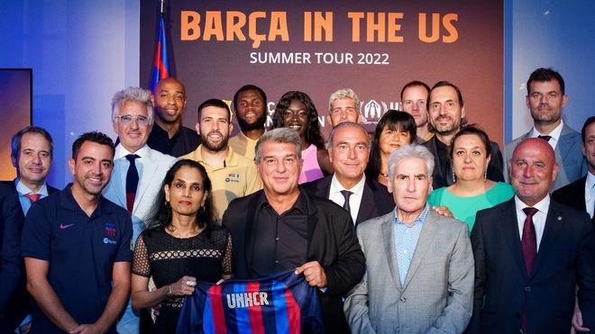 El Barça y la Fundació presentan el acuerdo con ACNUR