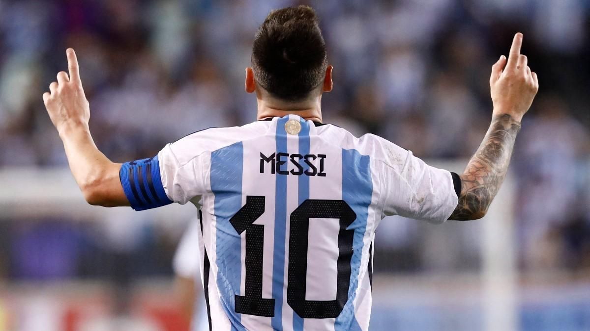 Messi celebra su gol ante Jamaica Messi celebra su gol ante Jamaica