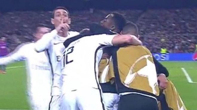 Este fue el gesto de Di María tras el gol Este fue el gesto de Di María tras el gol