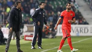 Martín Montoya ha disputado cuatro partidos desde que comunicó su deseo de abandonar el club Martín Montoya ha disputado cuatro partidos desde que comunicó su deseo de abandonar el club