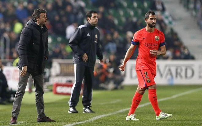 Martín Montoya ha disputado cuatro partidos desde que comunicó su deseo de abandonar el club Martín Montoya ha disputado cuatro partidos desde que comunicó su deseo de abandonar el club