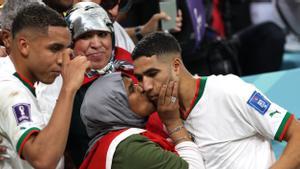 Achraf Hakimi, futbolista de Marruecos, durante el Mundial de Qatar