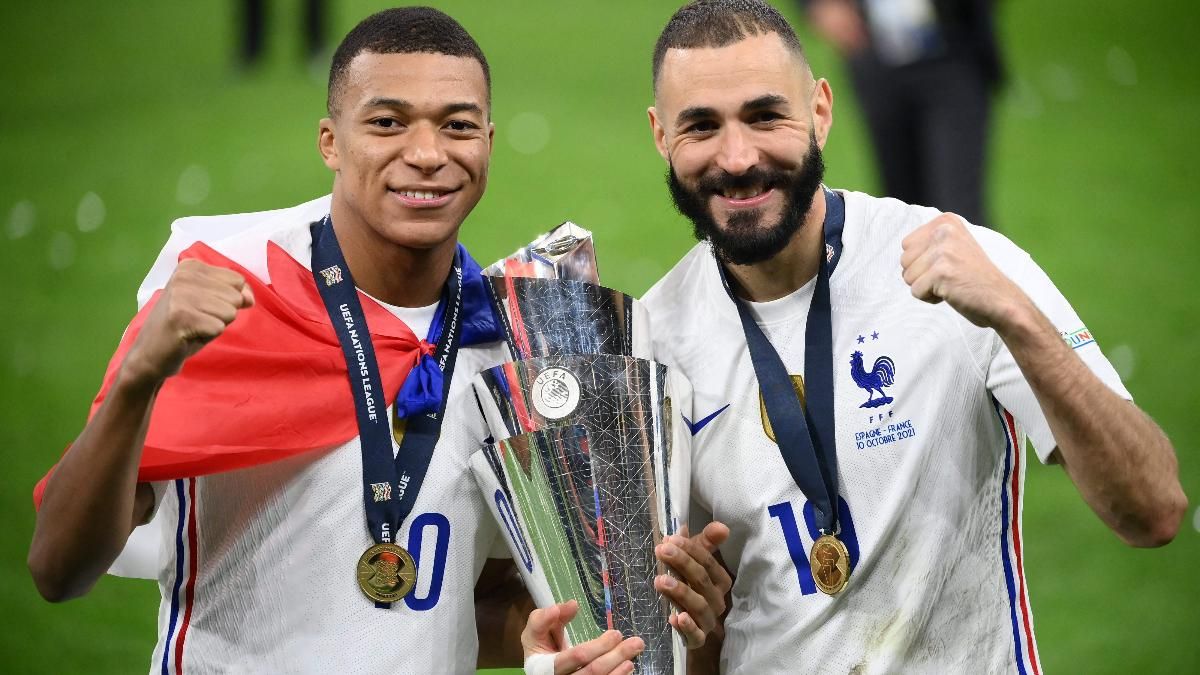 Kylian Mbappe y Karim Benzema Kylian Mbappe y Karim Benzema