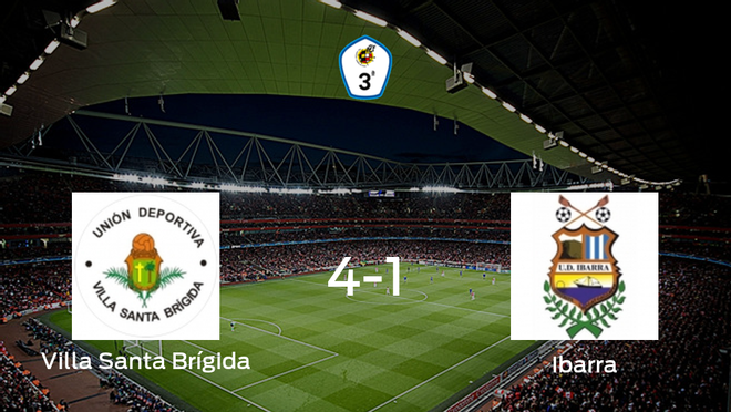 Victoria para el Villa Santa Brígida tras golear 4-1 al Ibarra Victoria para el Villa Santa Brígida tras golear 4-1 al Ibarra