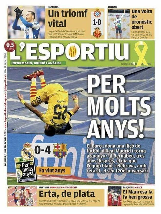 Estas son las portadas de la prensa deportiva